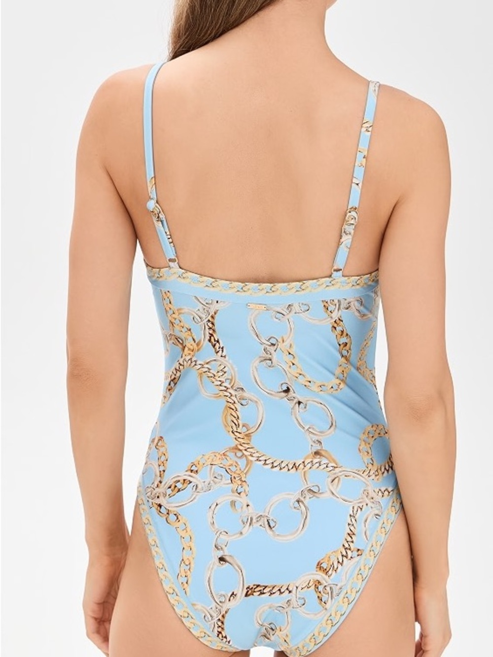 L’AGENCE Remi One-Piece Swimsuit – Sky Blue Multi Chain
Style #: LG5AP05-SYMC - Picture 2 of 16